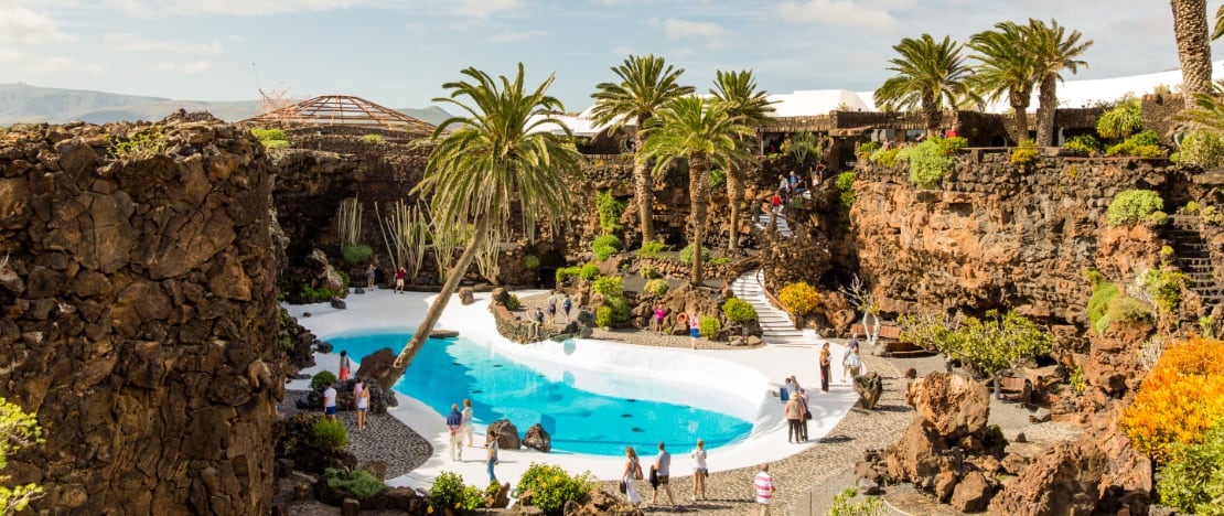 Jameos del Agua in Lanzarote, Canary Islands Jameos del Agua in Lanzarote, Canary Islands